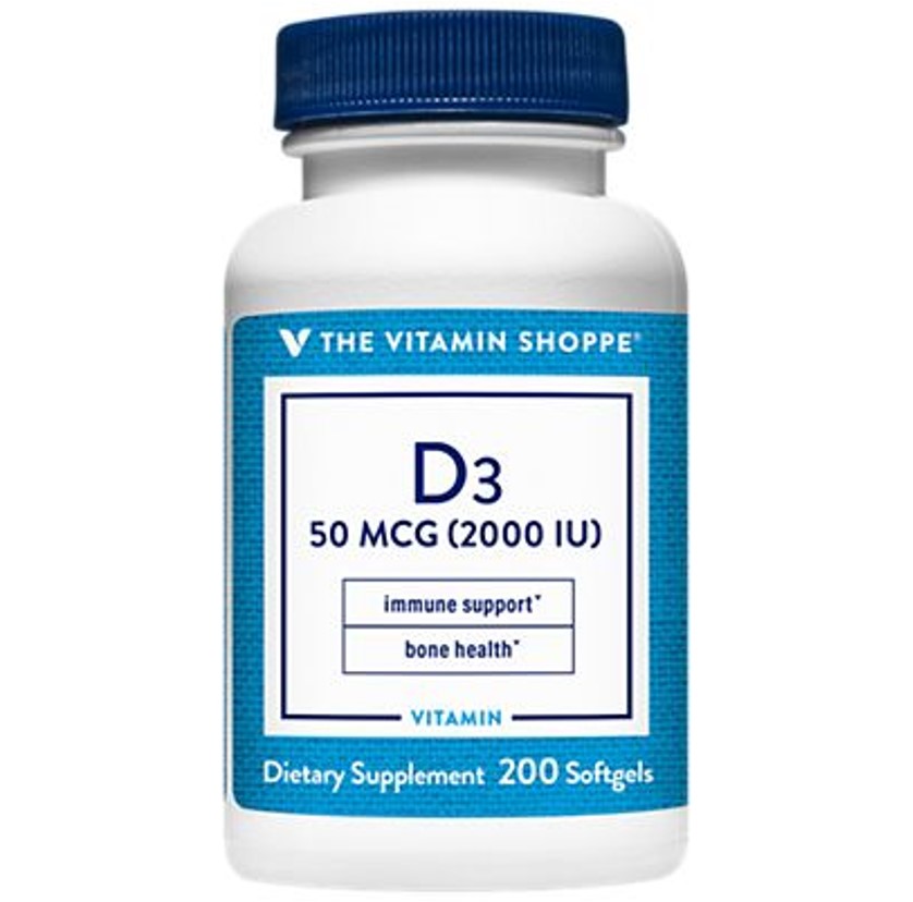 viên uống d3 50mcg the vitamin shoppe 