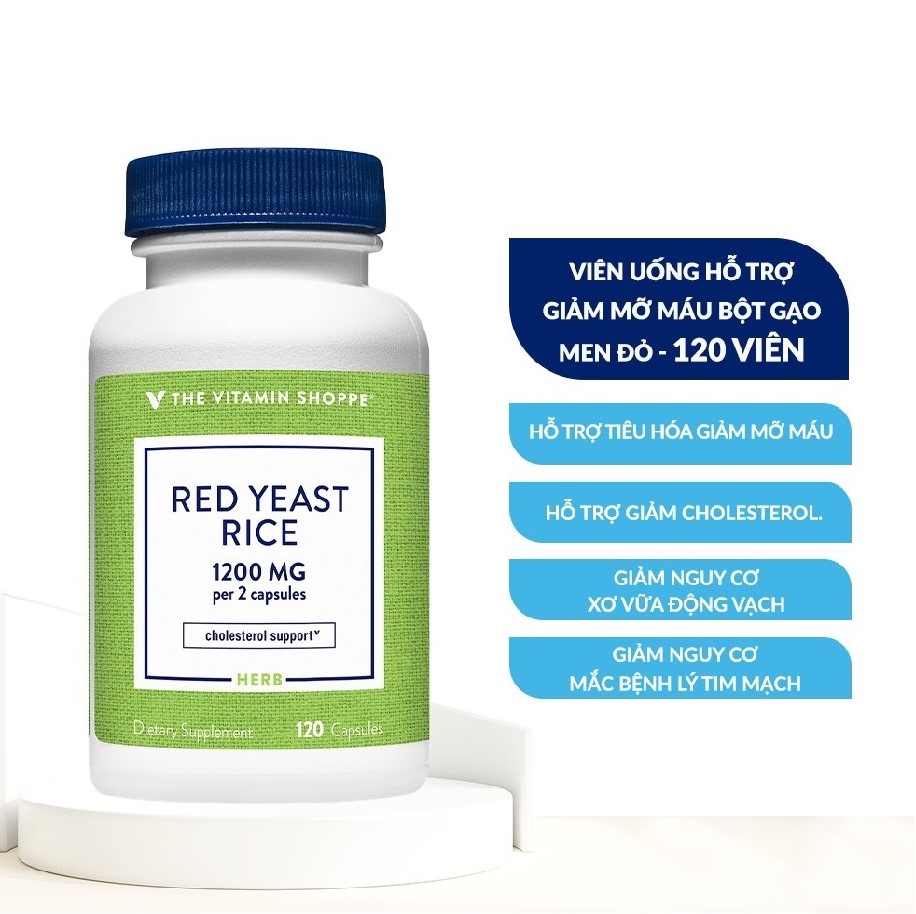 Red Yeast Rice 1200 mg the vitamin shoppe 